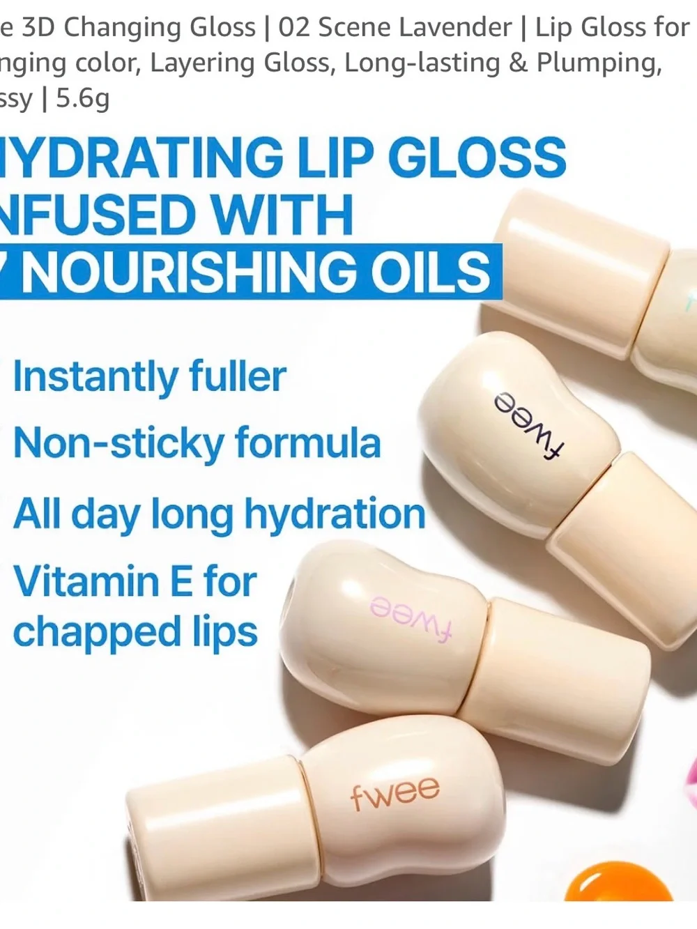 3D Color-Changing Lip Gloss — Lavender Pink